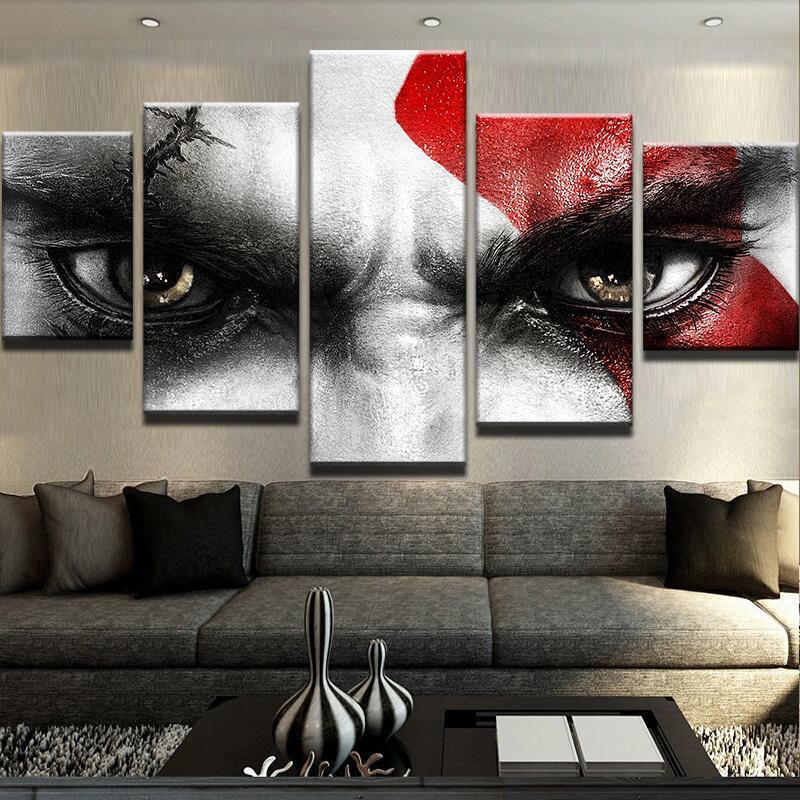 Kratos God of War Five Piece Canvas - The Force Gallery