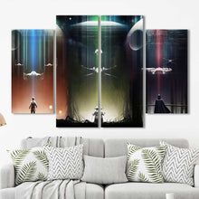 Star Wars Yoda Darth Luke Characters Framed Canvas Home Decor Wall Art Multiple Choices 1 3 4 5 Panels