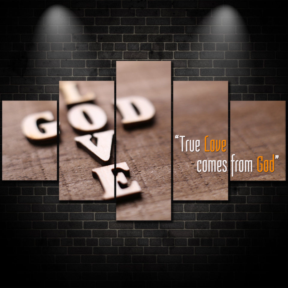 God Shows True Love Christian Framed Canvas - The Force Gallery