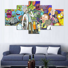 Rick and Morty Large Framed Canvas - The Force Gallery