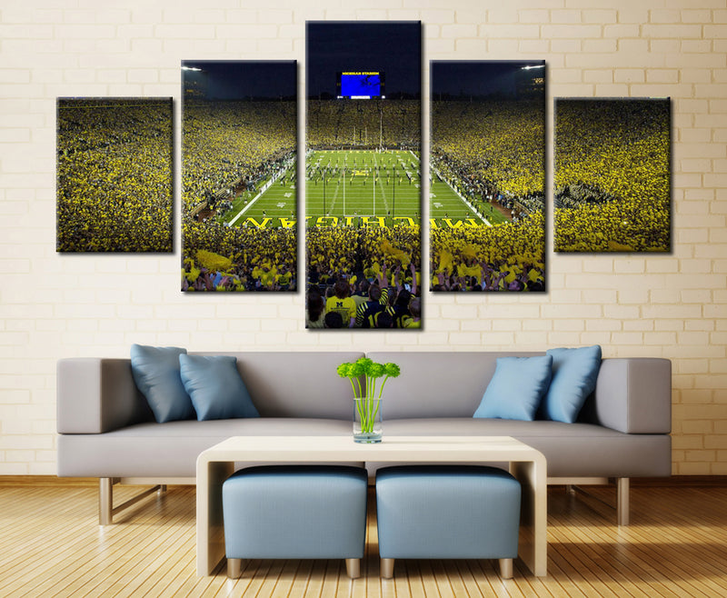 Ann Arbor Michigan Wall Art Michigan Wolverines Art Tapestry 