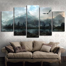 Dragon Game of Thrones Landscape Fire and Ice Canvas Wall Art Home Decor - The Force Gallery