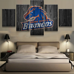 Boise State Broncos Barnwood Style Canvas - The Force Gallery