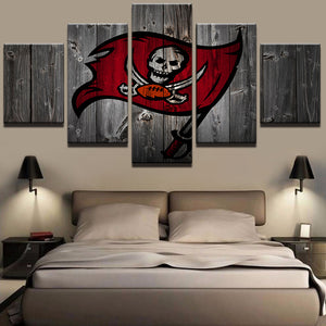 Tampa Bay Buccaneers Football Barnwood Style Canvas - The Force Gallery