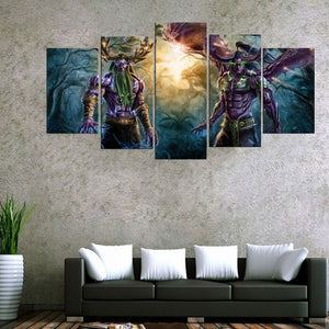 World of Warcraft Fantasy Five Piece Canvas - The Force Gallery