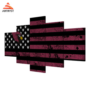 Arizona Cardinals American Flag Canvas - The Force Gallery