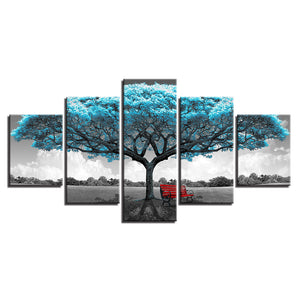 Blue Tree Nature Canvas - The Force Gallery