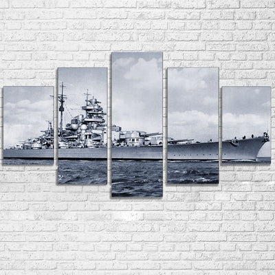 Black and White WW2 Navy Destroyer Canvas - The Force Gallery