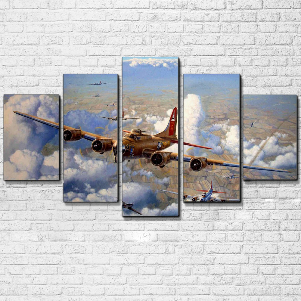WW2 Bombers Five Piece Canvas - The Force Gallery