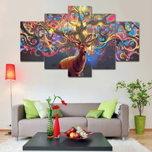 Deer Antler Colorful Canvas - The Force Gallery