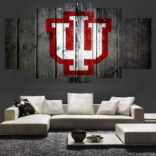 Indiana Hoosiers Barnwood Style Canvas College - The Force Gallery