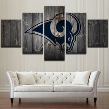 Los Angeles Rams Football Canvas Barnwood Style - The Force Gallery