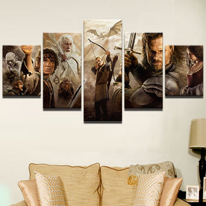 Lord of the Rings Characters Montage Canvas - The Force Gallery