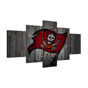 Tampa Bay Buccaneers Football Barnwood Style Canvas - The Force Gallery