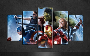 The Avengers Thor Iron Man Hulk Canvas - The Force Gallery