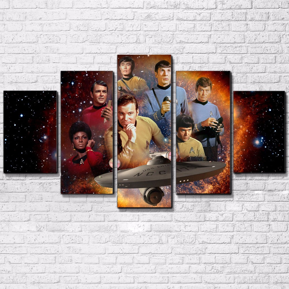 Star Trek Original Cast Enterprise Canvas - The Force Gallery