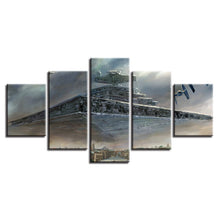 Star Destroyer Over City Star Wars Large Framed Canvas - The Force Gallery