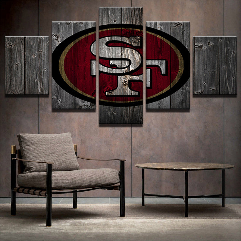San Francisco 49er's Football Barnwood Style - The Force Gallery