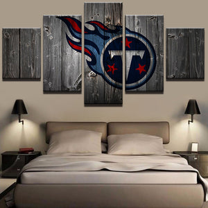 Tennessee Titans Football Barnwood Style Canvas - The Force Gallery