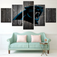 Carolina Panthers Football Canvas Barnwood Style - The Force Gallery