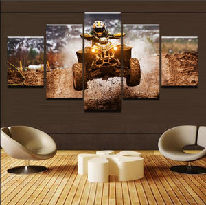Four Wheeler Dirt Racing Motocross Canvas - The Force Gallery