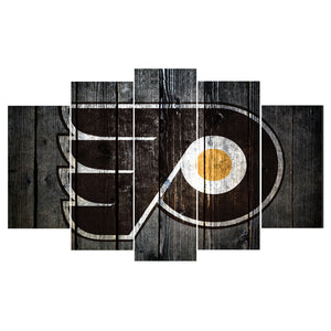 Philadelphia Flyers Hockey Barnwood Style Canvas - The Force Gallery