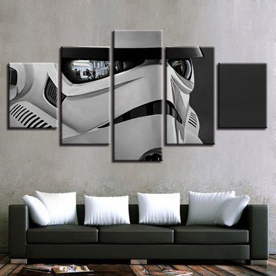 Stormtrooper Reflection Five Piece Canvas - The Force Gallery