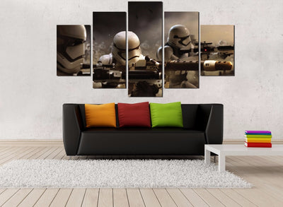 Star Wars Stormtroopers Front Line Battle Canvas - The Force Gallery