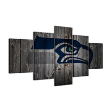 Seattle Seahawks Football Canvas Barnwood Style - The Force Gallery