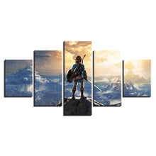 Legend of Zelda Five Piece Canvas Wall Art Panel - The Force Gallery