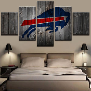 Buffalo Bills Football Barnwood Style Canvas - The Force Gallery