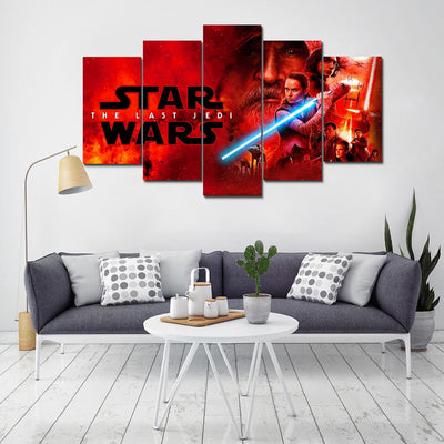Star Wars The Last Jedi Five Piece Canvas - The Force Gallery