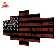 Tampa Bay Buccaneers American Flag Canvas - The Force Gallery