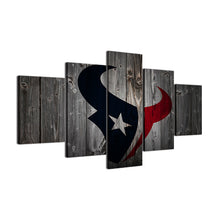 Houston Texans Football Canvas Barnwood Style - The Force Gallery