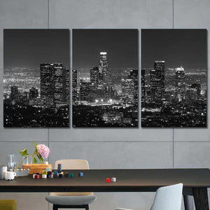 Los Angeles City Framed Canvas Home Decor Wall Art Multiple Choices 1 3 4 5 Panels