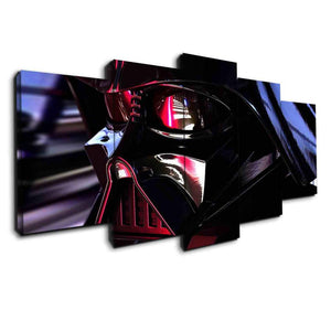Darth Vader Star Wars Reflection Five Piece Canvas - The Force Gallery