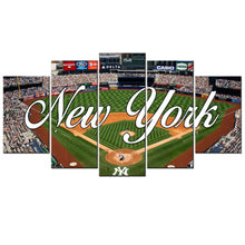 New York Yankees Stadium Baseball Framed Five Piece Canvas - The Force Gallery