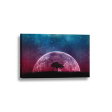 Moon Tree Outer Space Framed Canvas Home Decor Wall Art Multiple Choices 1 3 4 5 Panels