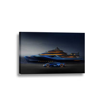Rich and Famous Yacht Lamborghini Framed Canvas Home Decor Wall Art Multiple Choices 1 3 4 5 Panels
