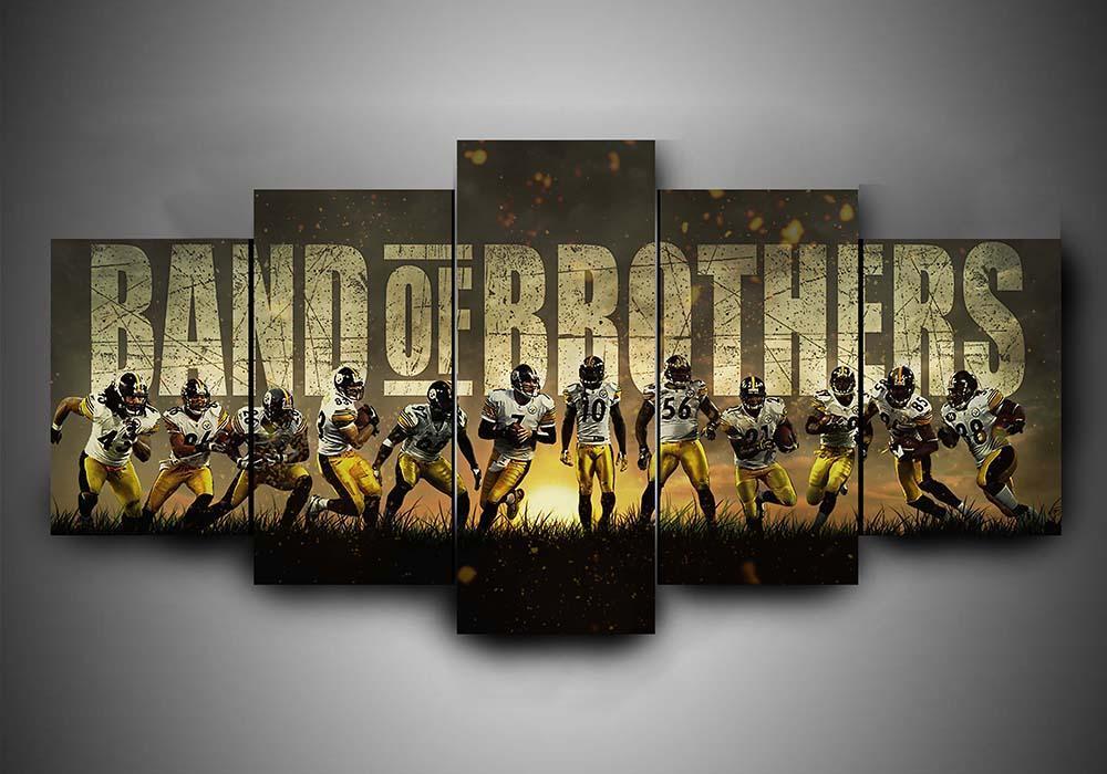 Pittsburgh Steelers Football Band of Brothers Canvas - The Force Gallery
