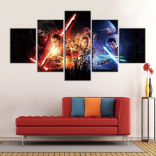 Last Skywalker Cast Movie Star Wars Five Piece Canvas Wall Art Home Decor Multi Panel 5 - The Force Gallery
