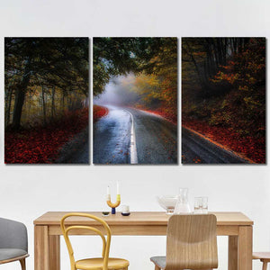 Autumn Fall Leaves Trees Framed Canvas Home Decor Wall Art Multiple Choices 1 3 4 5 Panels