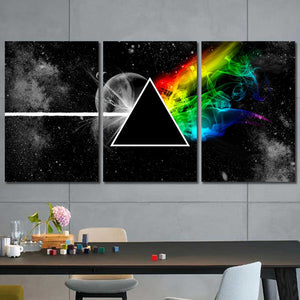 Pink Floyd Framed Canvas Home Decor Wall Art Multiple Choices 1 3 4 5 Panels