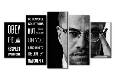 Malcom-X Quote Canvas - The Force Gallery