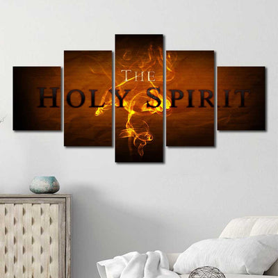 The Holy Spirit Easter Christian Canvas 5 Piece
