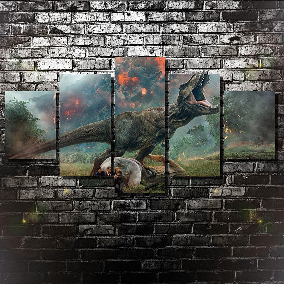 Jurassic World Kingdom Fallen Five Piece Canvas - The Force Gallery