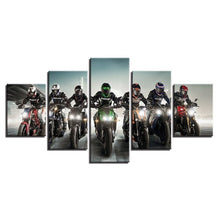 Motorcross Motorcycle Racing Canvas 5 Piece Wall Art Home Decor - The Force Gallery
