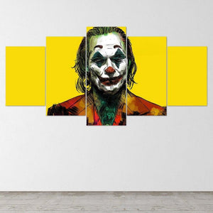 Joker Joaquin Phoenix  Five Piece Canvas Wall Art Home Decor Multi Panel 5 - The Force Gallery
