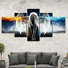 Angel Good Evil Framed Canvas Home Decor Wall Art Multiple Choices 1 3 4 5 Panels