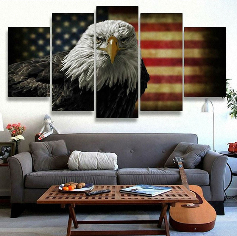 Bald Eagle American Flag - The Force Gallery